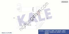 KALE 350820 INTERCOOLER RADYATORU 807-EXPERT III-C8-JUMPY-JUMP III  PEUGEOT-CITROEN BİNEK TURBO RADYATÖRÜ
