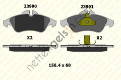 KALE B 23990 207 05 FREN BALATASI ON V-CLASS 638/2 97>03 VITO 638 97>03 SPRINTER 97>06 LT 28/35 96>06  MERCEDES BİNEK FREN BALATASI