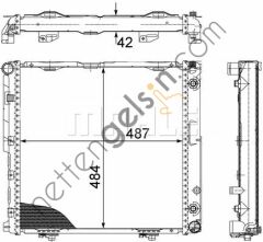 BEHR CR291000S RADYATÖR 124 E200 (OTOM./K.LI )(CR291000S) A1245006303 MERCEDES