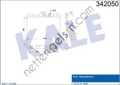 KALE 342050 RADYATOR MICRA III 1,2 16V / 1,4 16V 03 10  NISSAN BİNEK MOTOR SU RADYATORU