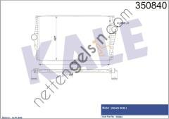KALE 350840 TURBO RADYATORU INTERCOOLER VOLVO XC90 I (275) D3 / D5 12>  VOLVO BİNEK TURBO RADYATÖRÜ