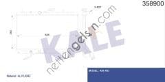 KALE 358900 MOTOR RADYATORU RIO (350x628x26)  KIA BİNEK MOTOR SU RADYATORU