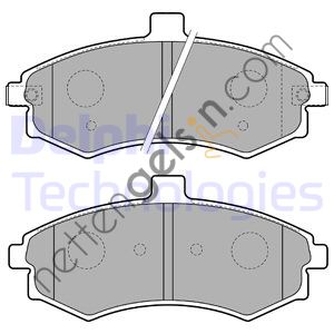 DELPHI LP1788 ON FREN BALATASI FISLI ELANTRA 1,6-1,8-2,0-2,0CRDI 06/00-05/06  HYUNDAI BİNEK FREN BALATASI