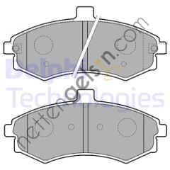 DELPHI LP1788 ON FREN BALATASI FISLI ELANTRA 1,6-1,8-2,0-2,0CRDI 06/00-05/06  HYUNDAI BİNEK FREN BALATASI