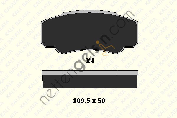 KALE B 23921 196 04 ARKA FREN BALATASI BOXER 2,8 HDI (04/02-) - JUMPER (04/02-) - DUCATO 1400KG - 1800KG 02-->   PEUGEOT-CITROEN BİNEK FREN BALATASI