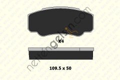 KALE B 23921 196 04 ARKA FREN BALATASI BOXER 2,8 HDI (04/02-) - JUMPER (04/02-) - DUCATO 1400KG - 1800KG 02-->   PEUGEOT-CITROEN BİNEK FREN BALATASI