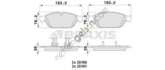 BRAXIS AA0394 ON FREN BALATASI A8 / QUATTRO 10>17 Q5 13>17  VW-AUDI-SEAT-SKODA BİNEK FREN BALATASI