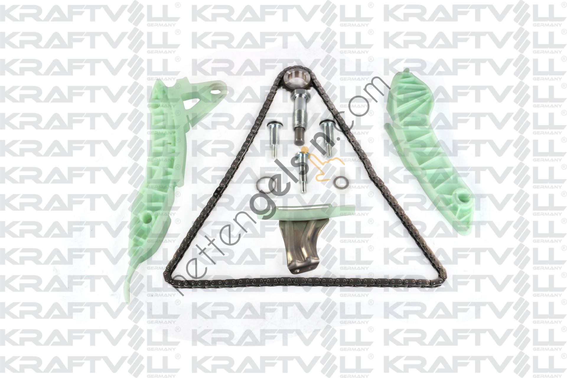 KRAFTVOLL 12100041 EKSANTRIK ZINCIR SETI P207 P308 P508 P2008 P3008 P5008 RCZ DS3 DS4 DS5 C3 III C4 PICASSO C5 IIIE P3C / EP6C / EP6CDT / EP6CDTX  PEUGEOT-CITROEN BİNEK MOTOR ZINCIR SETI