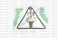 KRAFTVOLL 12100041 EKSANTRIK ZINCIR SETI P207 P308 P508 P2008 P3008 P5008 RCZ DS3 DS4 DS5 C3 III C4 PICASSO C5 IIIE P3C / EP6C / EP6CDT / EP6CDTX  PEUGEOT-CITROEN BİNEK MOTOR ZINCIR SETI