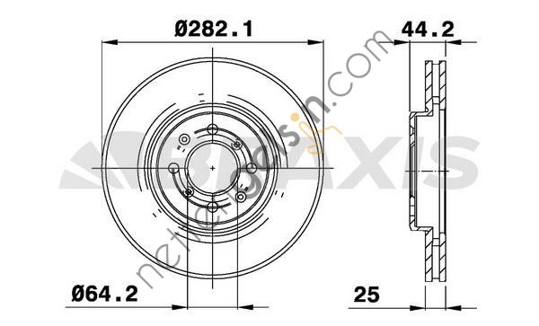 BRAXIS AE0781 ON FREN DISK AYNASI MG ZR ZS 1.8I 2.5I 2.0TD  MG BİNEK FREN DİSKİ