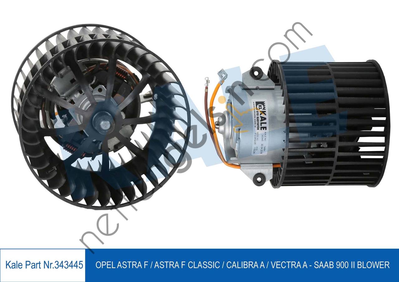KALE 343445 KALORIFER MOTORU OPEL ASTRA F ASTRA F CLASSIC CALIBRA VECTRA A SAAB 900 II 12V MANUEL KLIM  OPEL BİNEK KALORİFER MOTORU