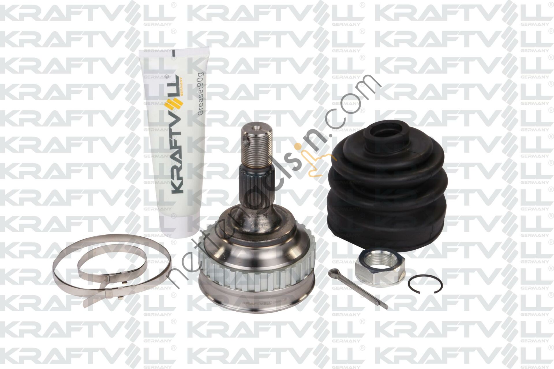 KRAFTVOLL 01020040 AKS KAFA TAMIR TAKIMI PARTNER BERLINGO ZX XSARA XSARA PICASSO (TEKERLEK TARAFI DIS FREZE: 25 DIS, TEKERLEK TARAFI IC FREZE: 34 DIS, CONTA CAPI: 58,5MM, UZUNLUK:134MM) XUD7 &sol; XUD9 &sol; DW8 &sol; DW8B ABSLI: 29 DIS (INCE FREZE)  PEUG