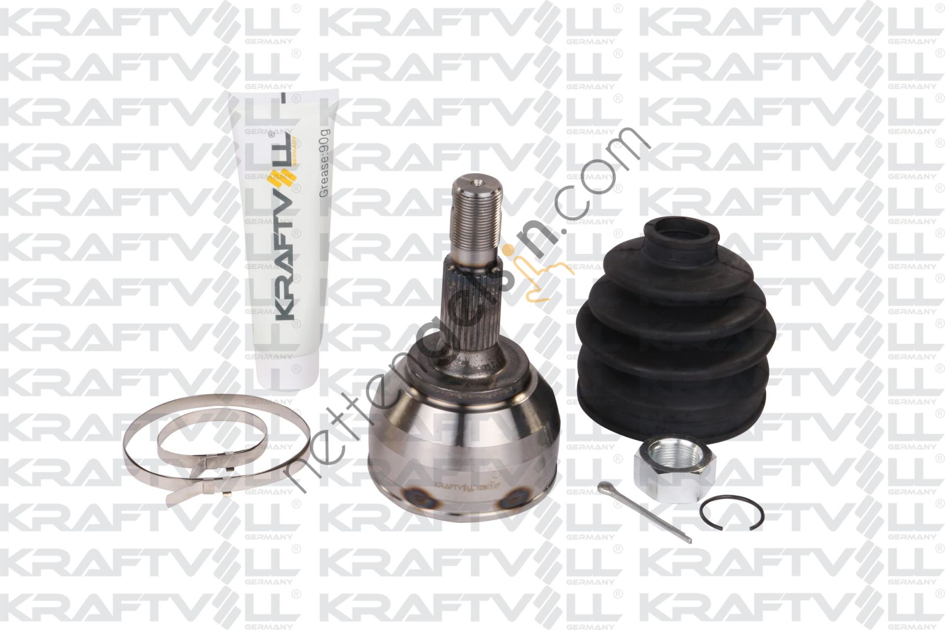 KRAFTVOLL 01020041 AKS KAFASI DIS TAMIR TAKIMI (TEK,TARAFI DIS DISL: 28 TEKERLEK TARAFI IC DISLI BAGL: 39 CONTA CAPI: 58,6 MM UZUNLUK: 156 MM) P407 C5 III C6 EXPERT III JUMPY III SCODO III DW10BTED4 (2,0HDI 16V)  PEUGEOT-CITROEN BİNEK AKS KAFASI