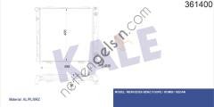 KALE 361400 RADYATOR COUPE-KOMBI (S124)-SEDAN (W124) 488x488x36  MERCEDES BİNEK MOTOR SU RADYATORU