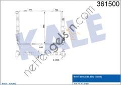 KALE 361500 MOTOR SU RADYATORU E-CLASS W210 96>99 S210 96>99  MERCEDES BİNEK MOTOR SU RADYATORU