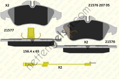 KALE B 21576 207 05KD20 FREN BALATASI ON V-CLASS 638/2 97>03 VITO 638 97>03 SPRINTER 97>06 LT 28/35 96>06  MERCEDES BİNEK FREN BALATASI