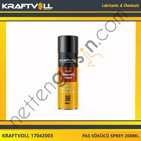 KRAFTVOLL 17042003 PAS SOKUCU SPREY 200ML.  YAĞ & ANTİFİRİZ BİNEK ! PAS SOKUCU SPREY