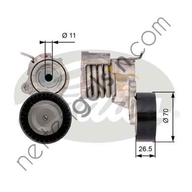 GATES GT:T39115 GERGİ KÜTÜĞÜ ŞARZ VW 1.2 POLO FABİA AZQ BME T39021 03E903133A VW