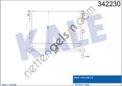 KALE 342230 MOTOR SU RADYATORU DAILY III 99>06 (MT) / (AL / PL / BRAZING)  IVECO HAFİF TİCARİ MOTOR SU RADYATORU