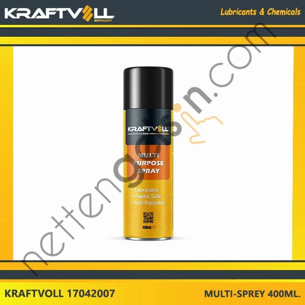 KRAFTVOLL 17042007 ÇOK AMAÇLI SPREY 400ML  YAĞ & ANTİFİRİZ BİNEK ! PAS SOKUCU SPREY
