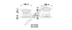 BRAXIS AA0438 ON FREN BALATASI NISSAN PRIMERA 96-02  NISSAN BİNEK FREN BALATASI