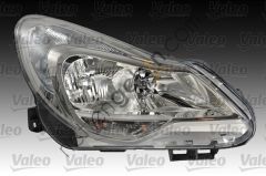 VALEO 044585 FAR SOL MOTORLU AMPULLU (KROM) CORSA D 09> 14  OPEL BİNEK FAR KOMPLE