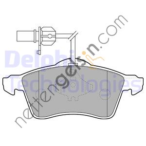 DELPHI LP1707 ON FREN BALATASI TRANSPORTER T4-CARAVELLE 98--> MULTIVAN 98-->  VW-AUDI-SEAT-SKODA BİNEK FREN BALATASI