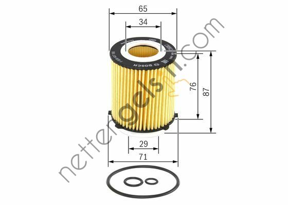 BOSCH F026407166 YAG FILTRESI W204 08>14 W205 14> W176 12>18 W177 18> W246 11>18 W212 13>16 W213 16>  MERCEDES BİNEK YAĞ FİLTRESİ