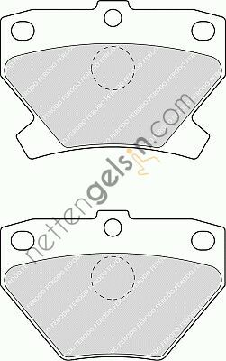 FERODO FDB1395 ARKA FREN BALATASI TOYOTA COROLLA 1.4 1.6 2002-2007 YARIS 1999-2006 VERSO 2001-2004  TOYOTA BİNEK FREN BALATASI