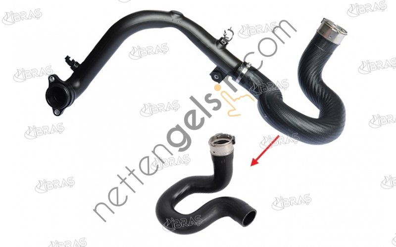 IBRAS 13136 TURBO HORTUMU (PLASTIK PARCA HARIC) 1.6 MULTIJET FIAT 500 L EGEA  FIAT BİNEK TURBO HORTUMU