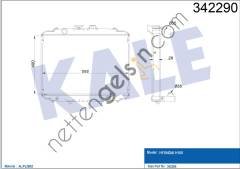KALE 342290 MOTOR SU RADYATORU H100 MINIBUS 1997-2005 - L300 MINIBUS 1997-2008 400X568X26 BRAZING  HYUNDAI BİNEK MOTOR SU RADYATORU