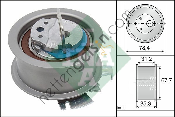 INA 531056530 EKSANTRIK RULMANI FORD GALAXY 1,9TDCI 00>06 FABIA OCTAVIA I LEON I TOLEDO II A3 BORA CADDY II GOLF IV POLO 1,9SDI 1,9TDI  VW-AUDI-SEAT-SKODA BİNEK TRIGER KAYIS GERGISI