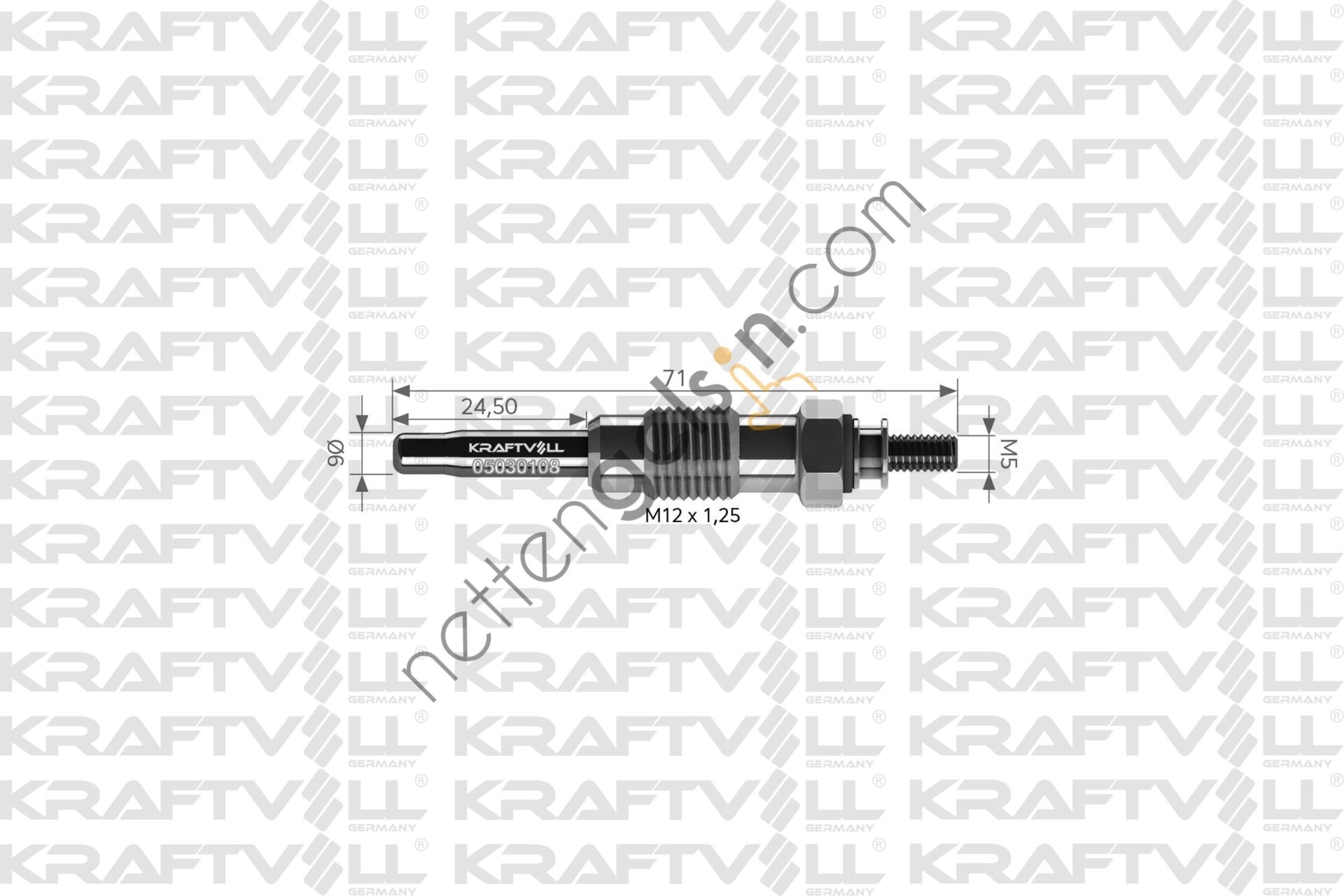 KRAFTVOLL 05030108 KIZDIRMA BUJISI 11V MASTER-SAFRANE CROMA 2.5 TD  RENAULT BİNEK BUJİ