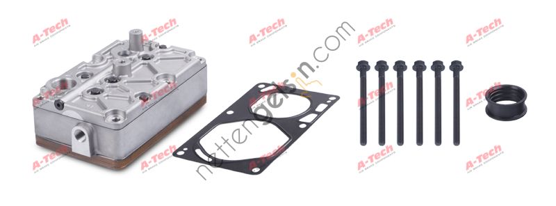 A-TECH 505.01.1210 KOMPRESOR SILINDIR KAPAGI CIFT KAFA MERCEDES AXOR-ACTROS-OM547 YANDAN CIKISLI VOITH TIP  MERCEDES AĞIR VASITA KOMPRESOR SILINDIR KAPAGI