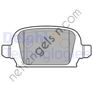 DELPHI LP1677 ARKA FREN BALATASI PUNTO II 03--> 1,8I-1,9JTD - PUNTO II 99-03 1,8I - PANDA 03-->1,2I-1,3JTD CORSA D  OPEL BİNEK FREN BALATASI
