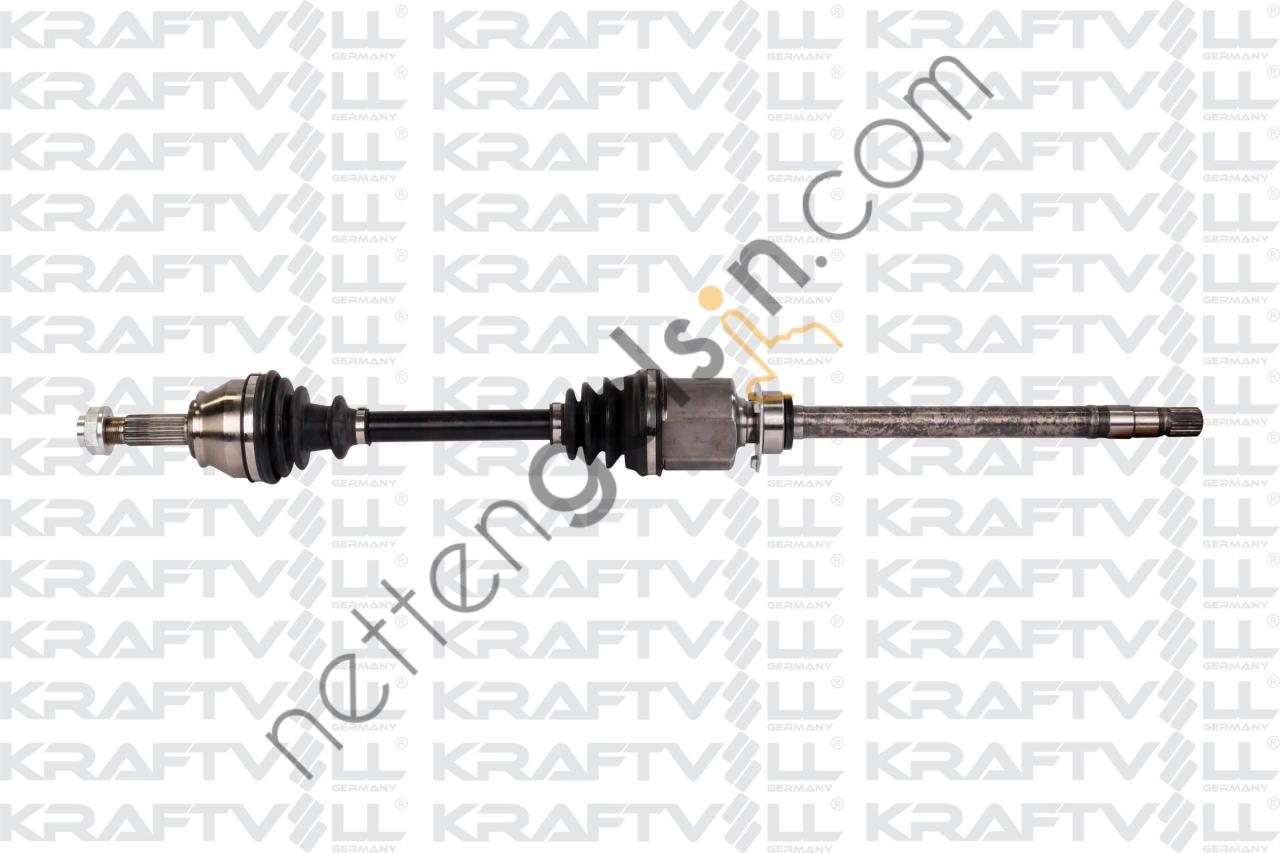 KRAFTVOLL 01010039 AKS SAG DOBLO 1.3 MJT DOBLO 1.9 JTD 05> ALBEA 1.3JTD IC FREZE 24-DIS FREZE 25-UZUNLUK 928  FIAT BİNEK AKS MİLİ