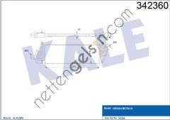 KALE 342360 TURBO RADYATORU (INTERCOOLER) NISSAN MICRA K12 1,5 DCI 2003 2010  NISSAN BİNEK TURBO RADYATÖRÜ