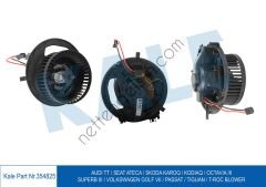 KALE 354825 KALORIFER MOTORU Q3 TT ATECA KAROQ KODIAQ OCTAVIA SUPERB GOLF VII PASSAT TIGUAN T-ROC 1.0 1.4 1.5 1.6 2.0 TDI / TSI  VW-AUDI-SEAT-SKODA BİNEK KALORİFER MOTORU