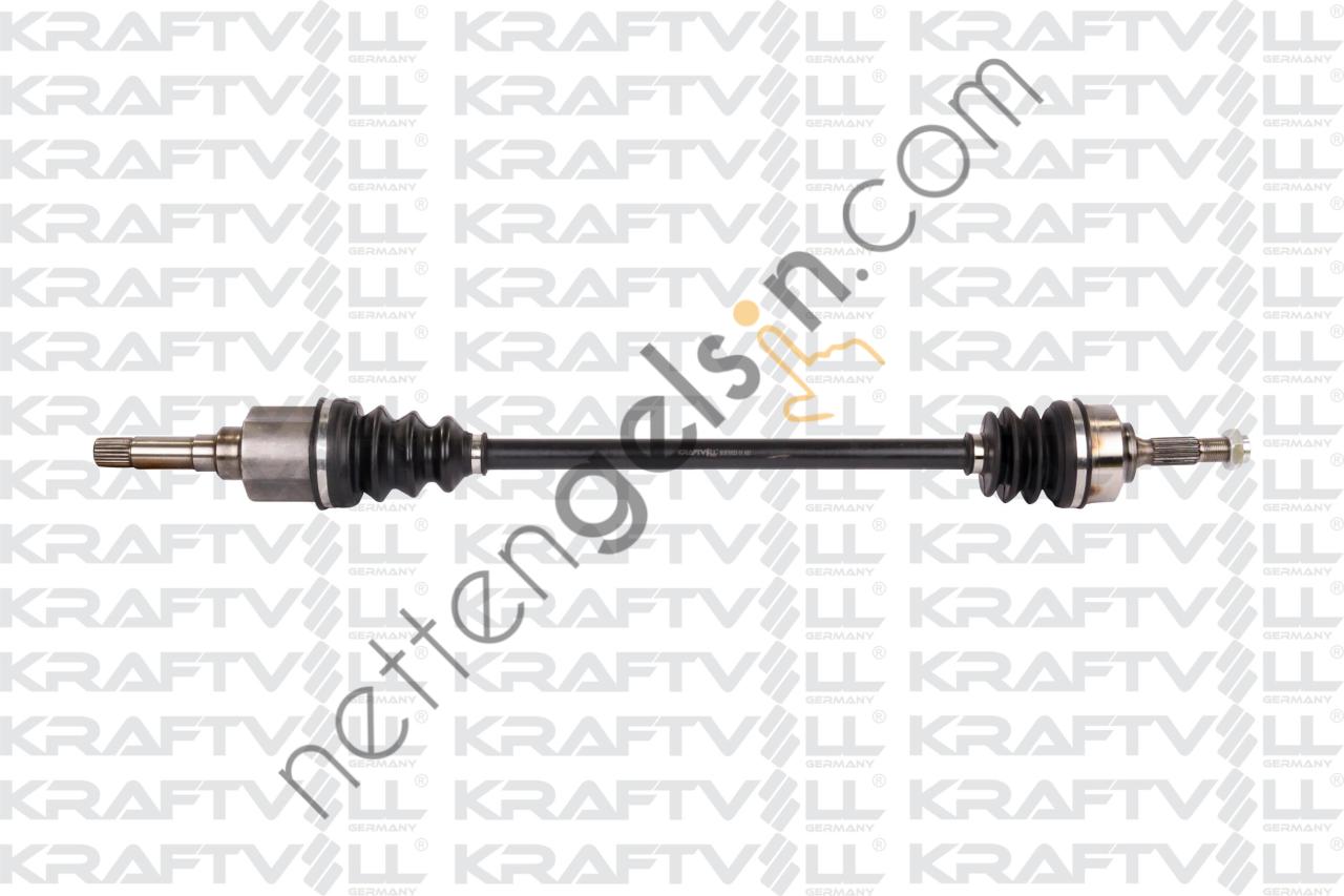 KRAFTVOLL 01010053 AKS ON SAG KOMPLE 207 DIS FREZE 21. DIS FREZE 22. BOY 858 MM. CONTA CAPI 48MM EP3-EP3C-DV4C DV4TD 1.4HD 06--->  PEUGEOT-CITROEN BİNEK AKS MİLİ