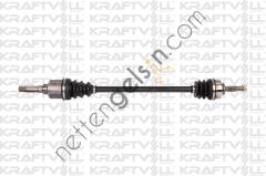 KRAFTVOLL 01010053 AKS ON SAG KOMPLE 207 DIS FREZE 21. DIS FREZE 22. BOY 858 MM. CONTA CAPI 48MM EP3-EP3C-DV4C DV4TD 1.4HD 06--->  PEUGEOT-CITROEN BİNEK AKS MİLİ