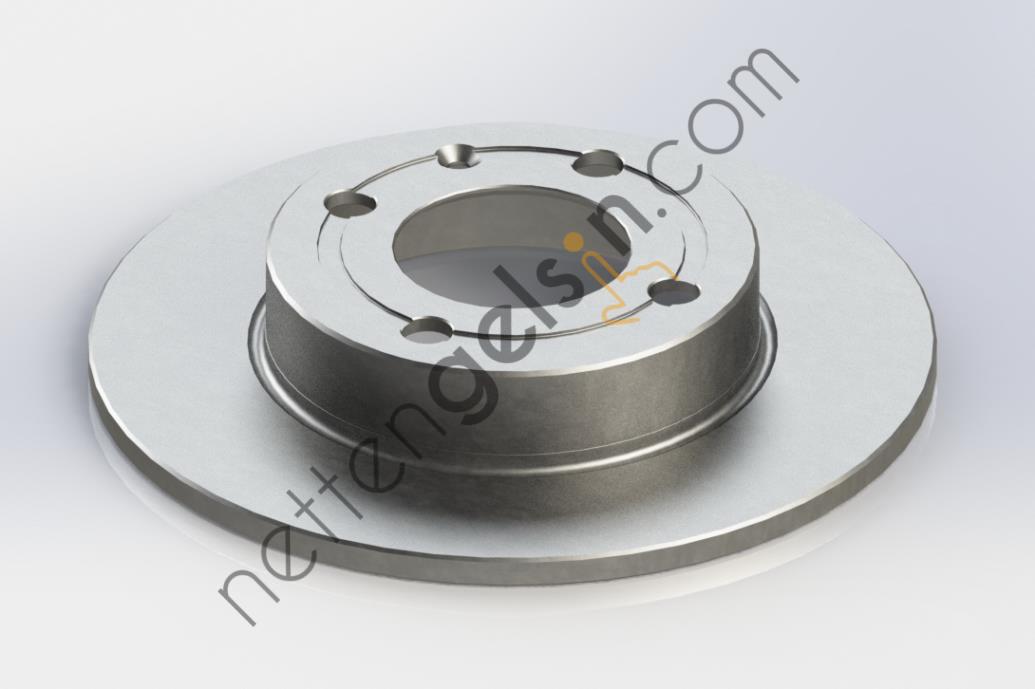 KRAFTVOLL 07040243 ARKA FREN AYNASI CORDOBA 96 10 / 02 IBIZA III AROSA 00 06 / 04 POLO 96 01 (231,8x8,8x4DL)  VW-AUDI-SEAT-SKODA BİNEK FREN DİSKİ