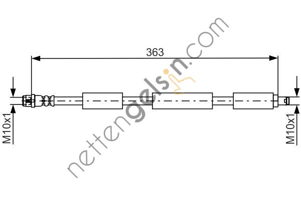 BOSCH 1987481749 FREN HORTUMU ON W205 18> S205 18> C205 18> W213 16> S213 16> C238 16> A238 17>  MERCEDES BİNEK FREN HORTUMU
