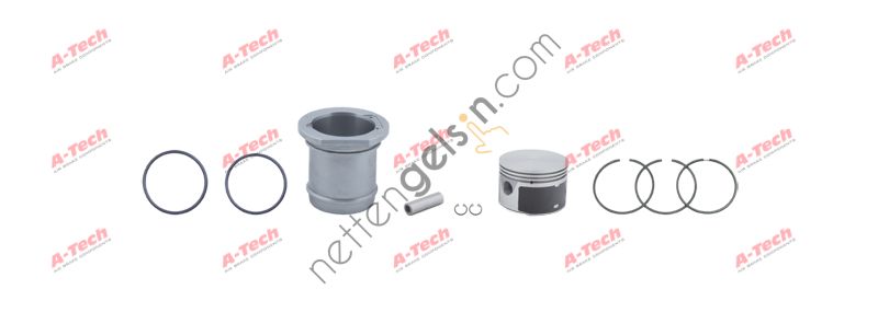 A-TECH 505.01.2860 KOMPRESOR SILINDIR GOMLEK SET MERCEDES AXOR 1840 VOITH TIPI 60.00MM OM457  MERCEDES AĞIR VASITA KOMPRESOR GOMLEK
