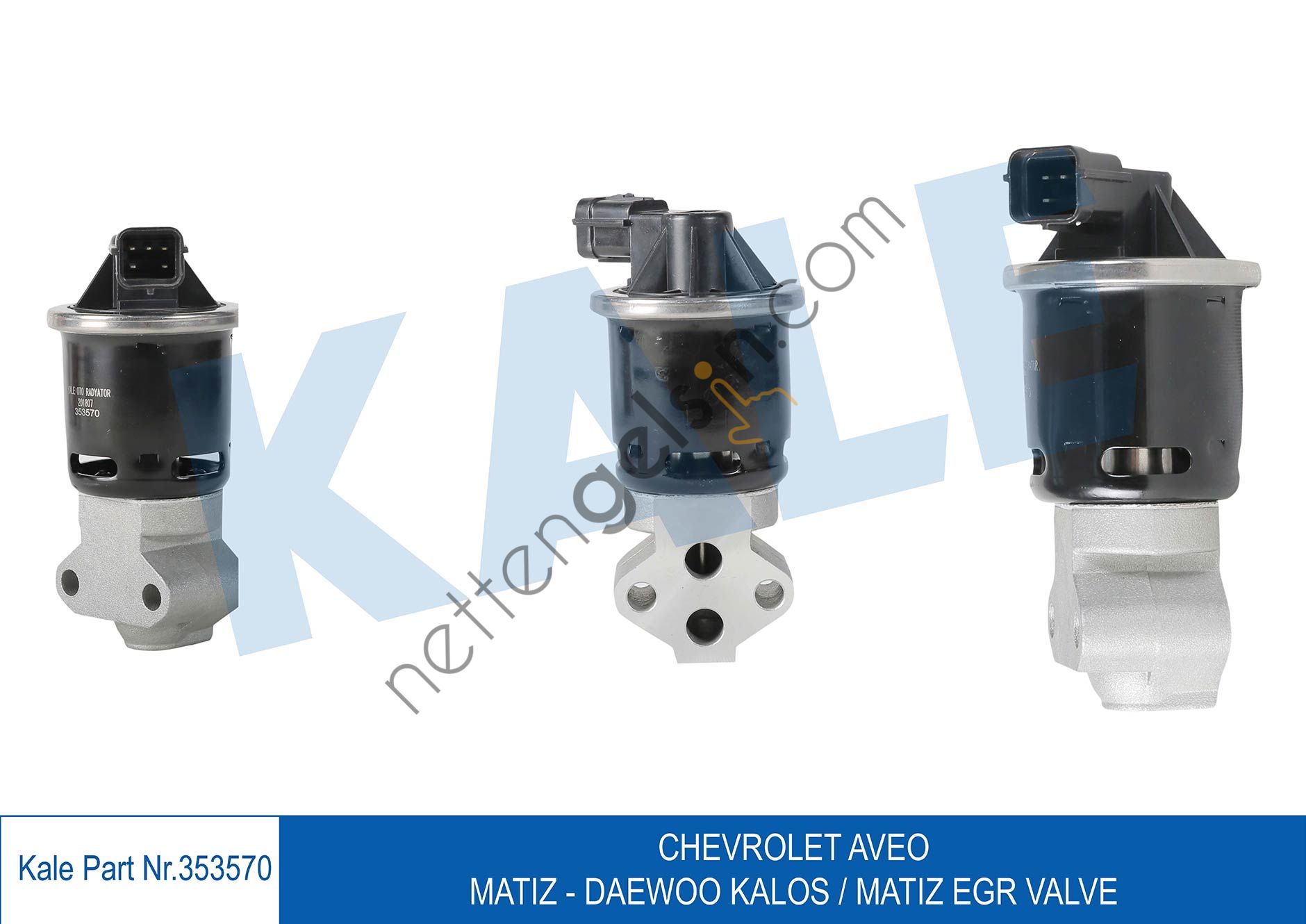 KALE 353570 EGR VALFI AVEO 03>06 T200 KALOS 03>06 T200 1,2 8V LQ5  OPEL BİNEK EGR VALFİ