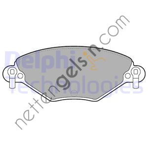 DELPHI LP1654 ON FREN BALATASI CITROEN C5 1,6HDI 1,8 16V 2,0I 16V 00>  PEUGEOT-CITROEN BİNEK FREN BALATASI
