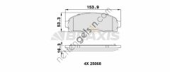 BRAXIS AA0504 ON FREN BALATASI EXPLORER 4.0 V6 (10 / 00 08 / 02)  FORD BİNEK FREN BALATASI
