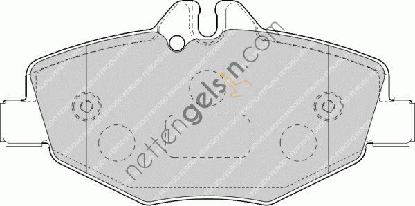 FERODO FDB1414 FREN BALATASI ON E-CLASS W211 02>08 S211 03>09  MERCEDES BİNEK FREN BALATASI