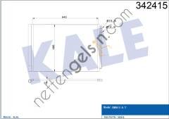 KALE 342415 KLIMA RADYATORU BMW F10 F01 N47 N57 B47 B57  BMW BİNEK KLİMA RADYATÖRÜ