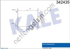 KALE 342435 KLIMA RADYATORU NISSAN MICRA 1.2 (AT) 2010>  NISSAN BİNEK KLİMA RADYATÖRÜ