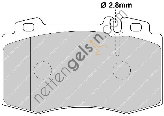 FERODO FDB1426 FREN BALATASI ON CL203 02>08 W220 98>05 C215 99>06 W221 05>13 W163 98>05 R129 98>01  MERCEDES BİNEK FREN BALATASI